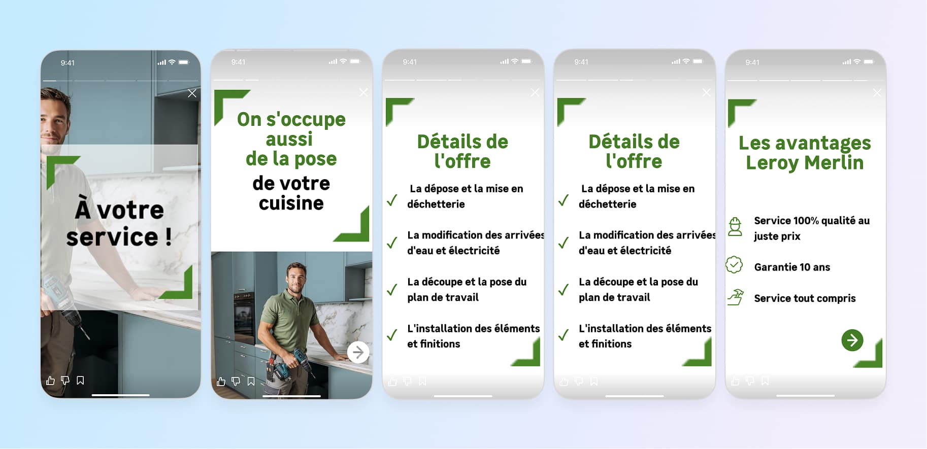 service stories for mobile apps